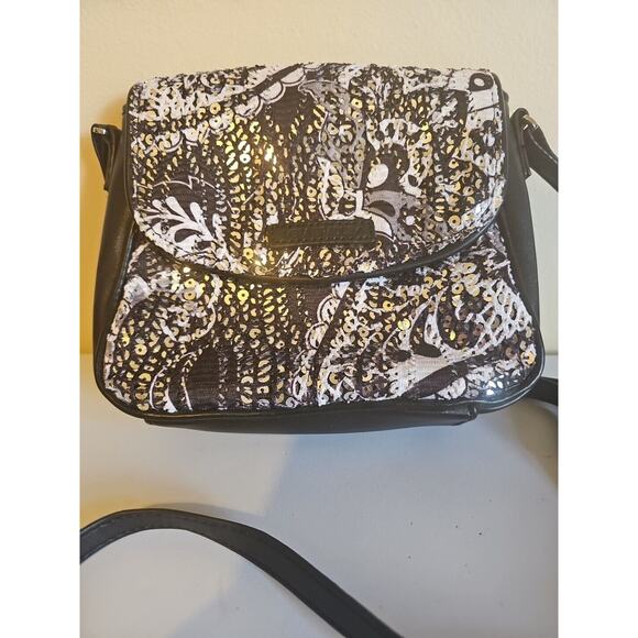 Vera Bradley Summer Sparkle Crossbody Bag MIDNIGHT PAISLEY Small‎ Purse - Picture 2 of 10